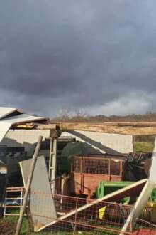 Estragos do mau tempo em Vinhais.